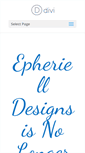 Mobile Screenshot of epherielldesigns.com